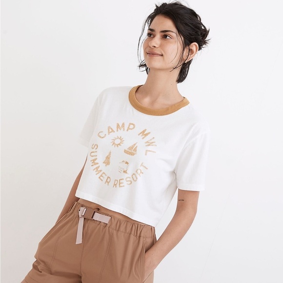 MWL Camp Resort Ringer Crop Tee - Picture 2 of 5